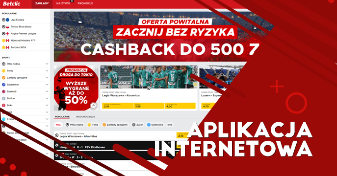 Nowoczesna strona internetowa Betclic